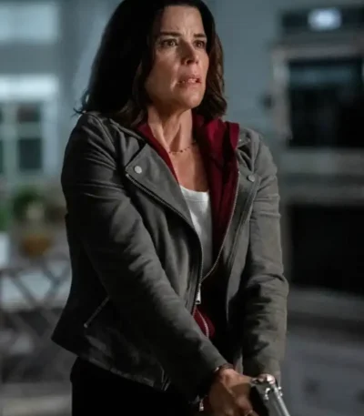 Neve Campbell Scream 7 Grey Suede Jacket