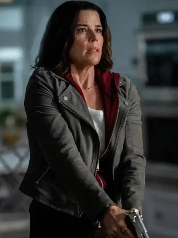 Neve Campbell Scream 7 Grey Suede Jacket