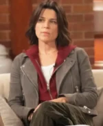 Neve Campbell Scream 7 Grey Suede Jacket