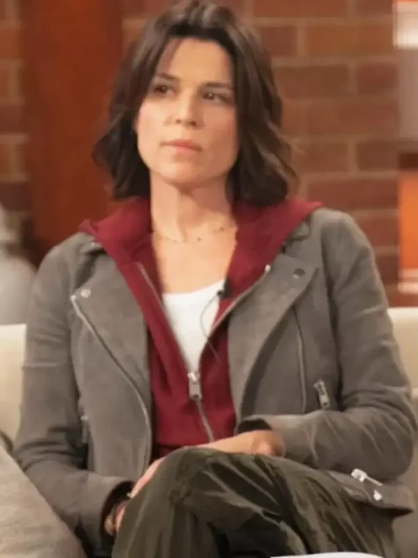 Neve Campbell Scream 7 Grey Suede Jacket