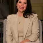 Neve Campbell Scream White Blazer Coat