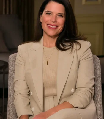 Neve Campbell Scream White Blazer Coat