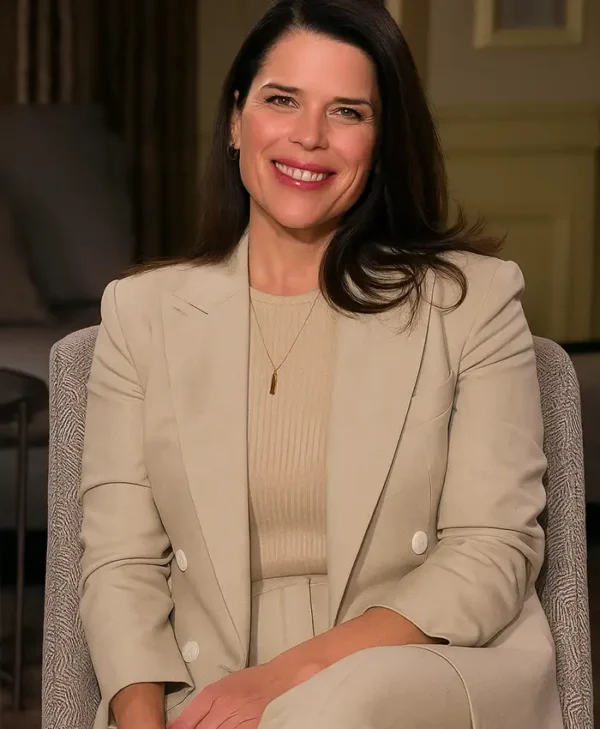 Neve Campbell Scream White Blazer Coat