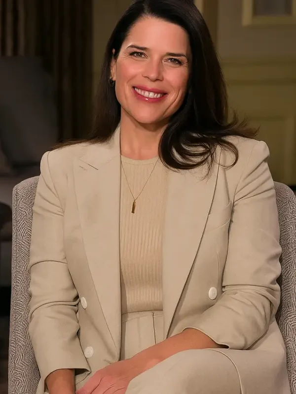 Neve Campbell Scream White Blazer Coat