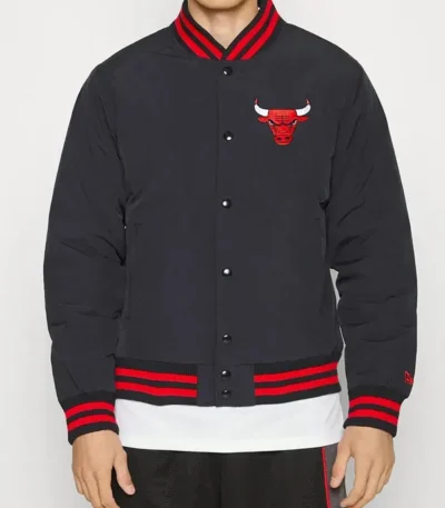 New Era Chicago Bulls Team Logo Nylon Jacket