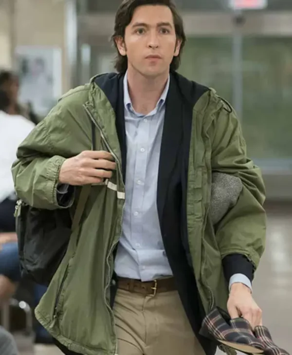 Nicholas Braun Succession S03 Green Hooded Jacket