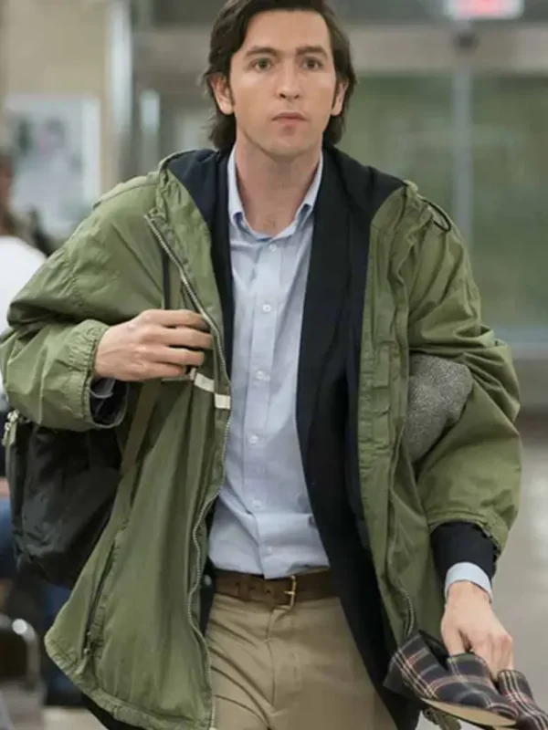 Nicholas Braun Succession S03 Green Hooded Jacket