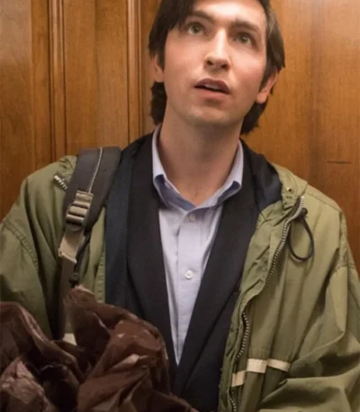 Nicholas Braun Succession S03 Green Hooded Jacket