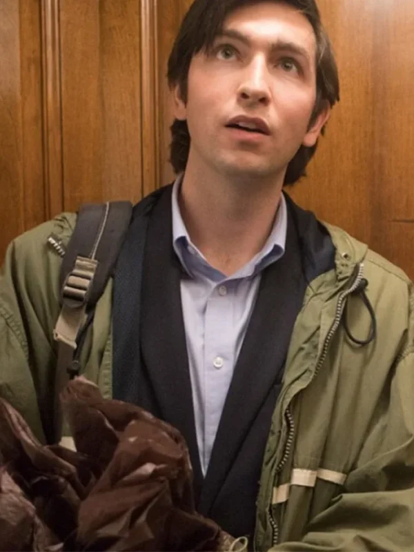 Nicholas Braun Succession S03 Green Hooded Jacket