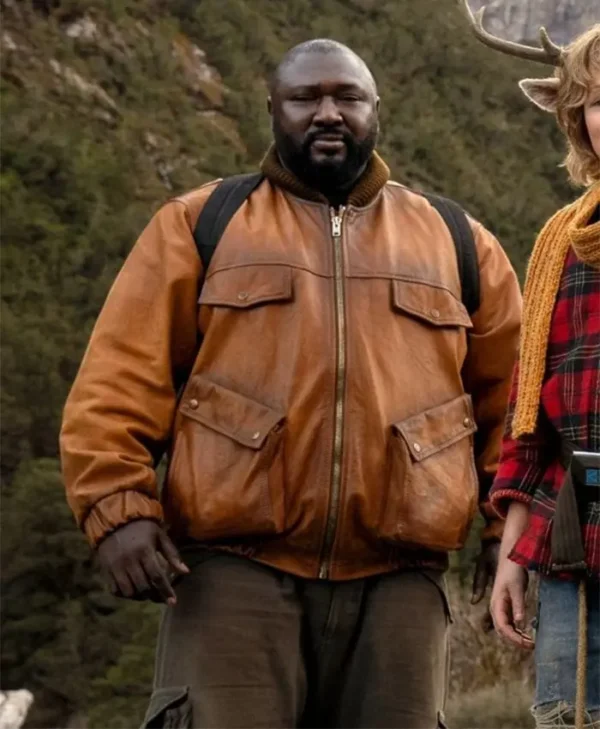 Nonso Anozie Sweet Tooth S02 Brown Leather Jacket