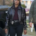 Nyla Harper The Rookie S07 Black Bomber Jacket