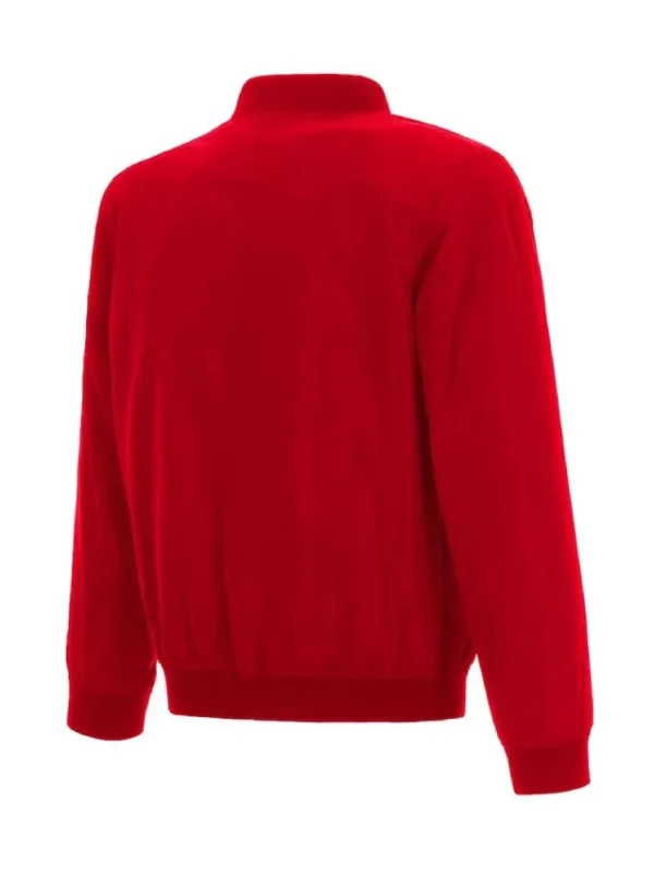 Cleveland Guardians Nylon Red Bomber Jacket