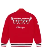 Ovo Chicago Bulls Varsity Red Wool Jacket