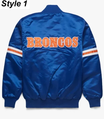Ohio Denver Broncos Bomber Royal Blue Jacket