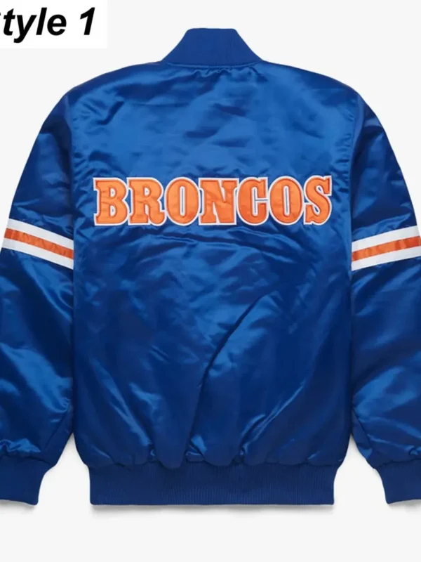 Ohio Denver Broncos Bomber Royal Blue Jacket