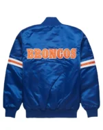Denver Broncos Blue Satin Jacket