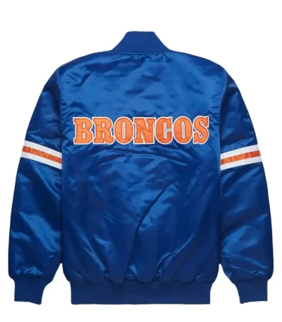 Denver Broncos Blue Satin Jacket