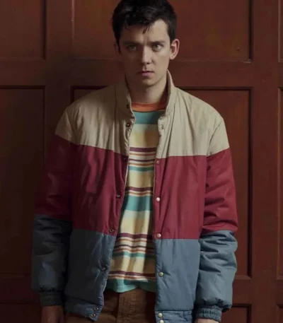 Otis Milburn Sex Education Asa Butterfield Blue Jacket