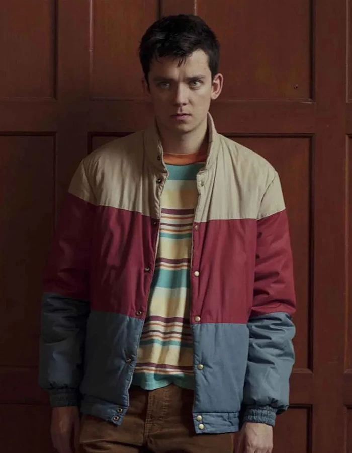 Otis Milburn Sex Education Asa Butterfield Blue Jacket Otis Milburn Sex Education Asa Butterfield Blue Jacket