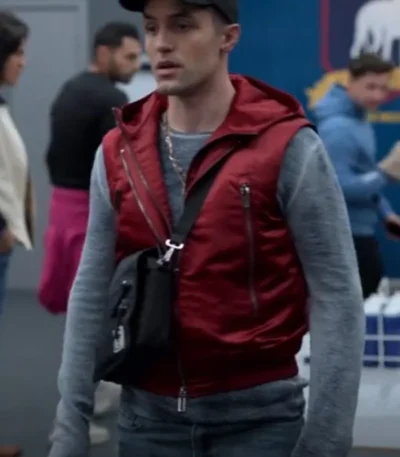 Ted Lasso Jamie Tartt S02 Red Hooded Vest