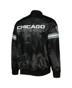 Chicago White Sox Pick & Roll Black Satin Jacket