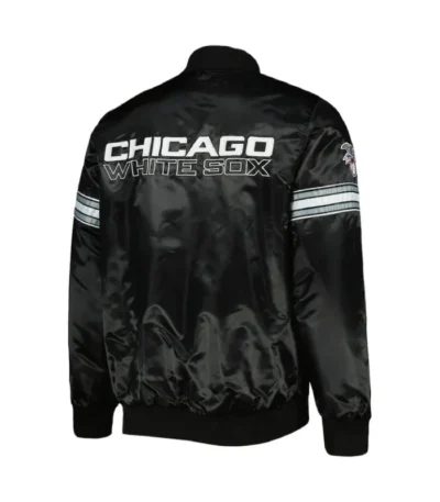 Chicago White Sox Pick & Roll Black Satin Jacket