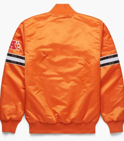 Pick and Roll Denver Broncos Orange Satin Jacket