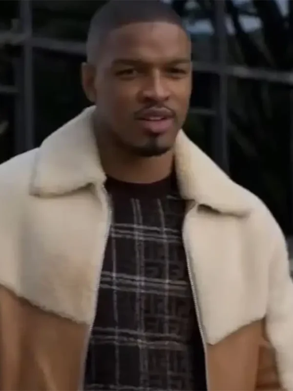 Power Book II Ghost 2 Bit Fur Brown Sherpa Jacket