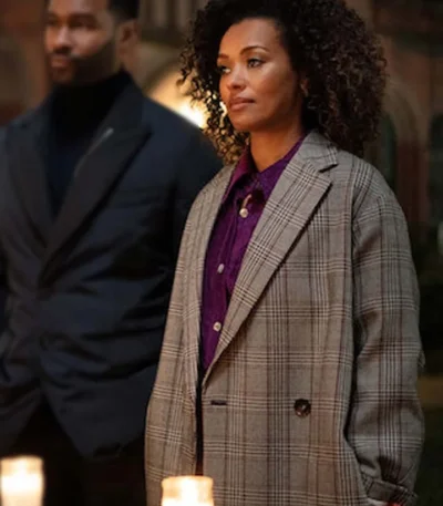 Power Book II Ghost Caridad Milgram Trench Coat Jacket Blazer