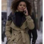Power Book II Ghost S02 Caridad Carrie Brown Trench Coat