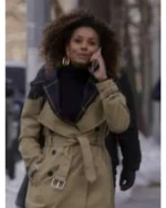 Power Book II Ghost S02 Caridad Carrie Brown Trench Coat