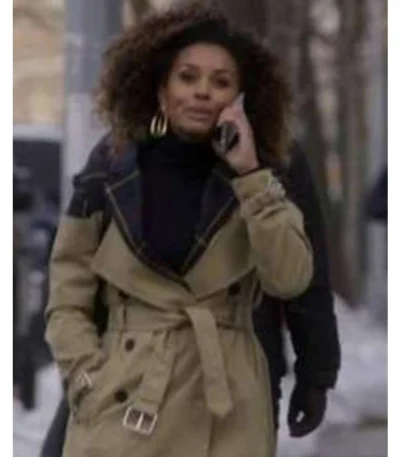 Power Book II Ghost S02 Caridad Carrie Brown Trench Coat