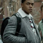 Power Book II Ghost S02 Tariq St Patrick Grey Fur Jacket