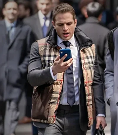 Power Book II Ghost S03 Brayden Weston Plaid Vest
