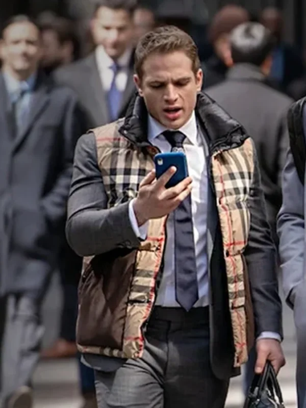 Power Book II Ghost S03 Brayden Weston Plaid Vest