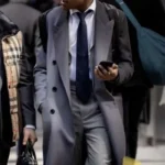 Power Book II Ghost S03 Tariq St. Patrick Grey Trench Coat