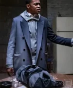 Power Book II Ghost S03 Tariq St. Patrick Grey Trench Coat