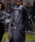 Power Book II Ghost S03 Tariq St. Patrick Grey Trench Coat