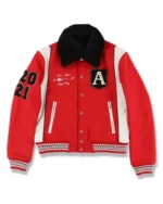 Power Book II Ghost S03 Tariq St. Patrick Varsity Red Jacket