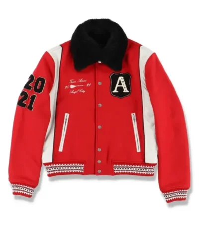 Power Book II Ghost S03 Tariq St. Patrick Varsity Red Jacket