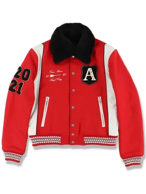 Power Book II Ghost S03 Tariq St. Patrick Varsity Red Jacket