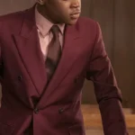 Power Book II Ghost Tariq St Patrick Maroon Blazer