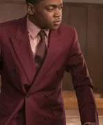 Power Book II Ghost Tariq St Patrick Maroon Blazer