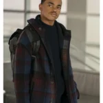 Power Book II Ghost Tariq St. Patrick Wool Plaid Coat