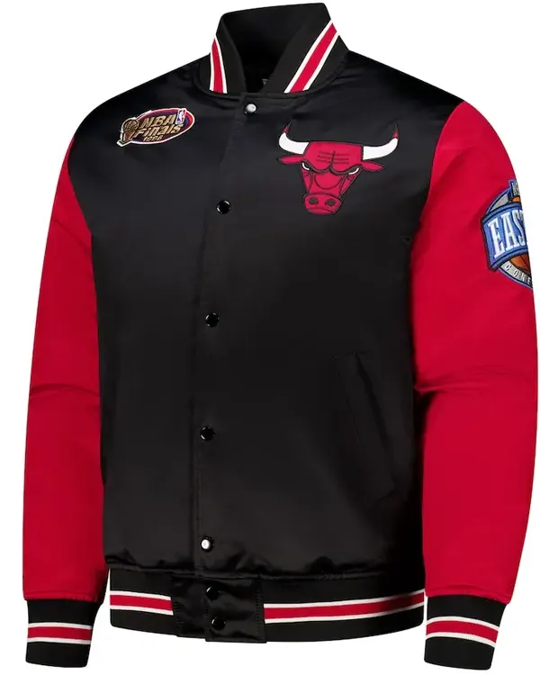 Primetime Chicago Bulls Black And Red Jacket Primetime Chicago Bulls Black And Red Jacket