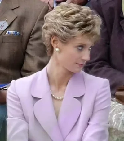 Princess Diana The Crown S05 Purple Coat