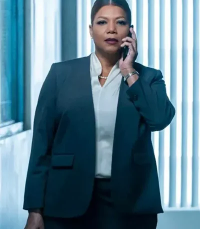 Queen Latifah The Equalizer 2021 Blue Blazer