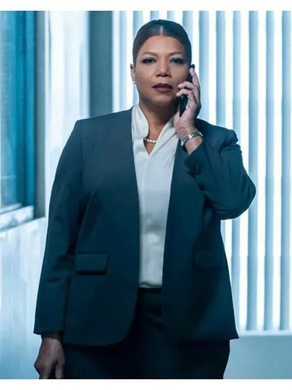 Queen Latifah The Equalizer 2021 Blue Blazer Queen Latifah The Equalizer 2021 Blue Blazer
