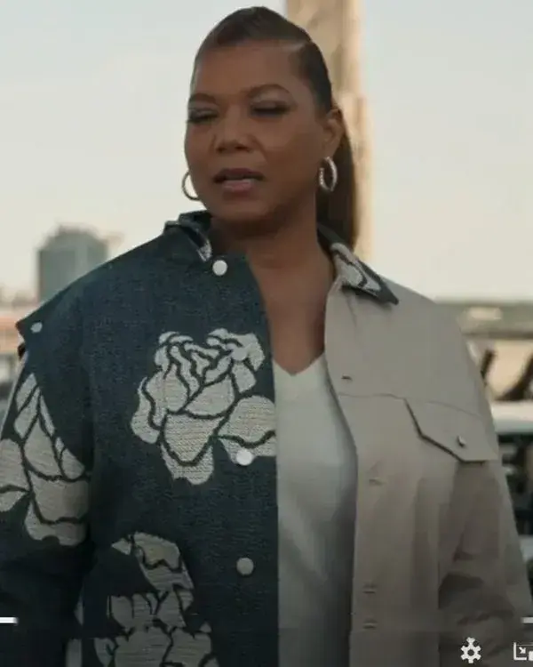 Queen Latifah The Equalizer Season 2 Flowers Printed Jacket Queen Latifah The Equalizer Season 2 Flowers Printed Jacket