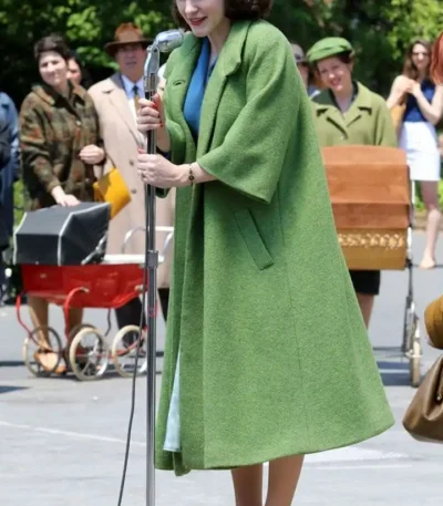 The Marvelous Mrs Maisel Miriam Mid Length Green Coat